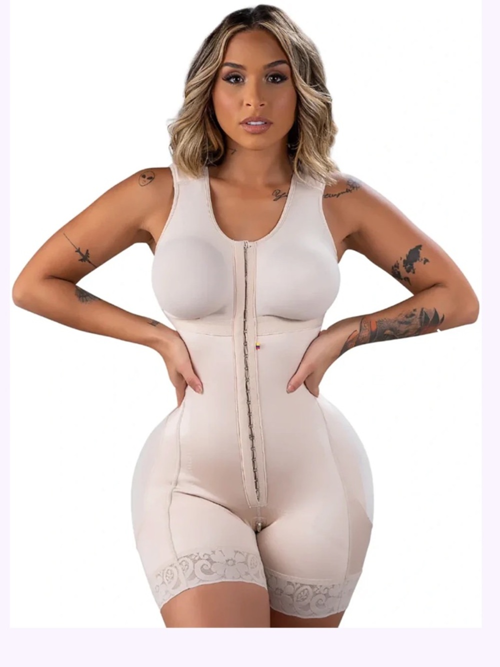 Stage 2 BBL Faja: Colombian Post-Surgery Shapewear with Built-in Bra
